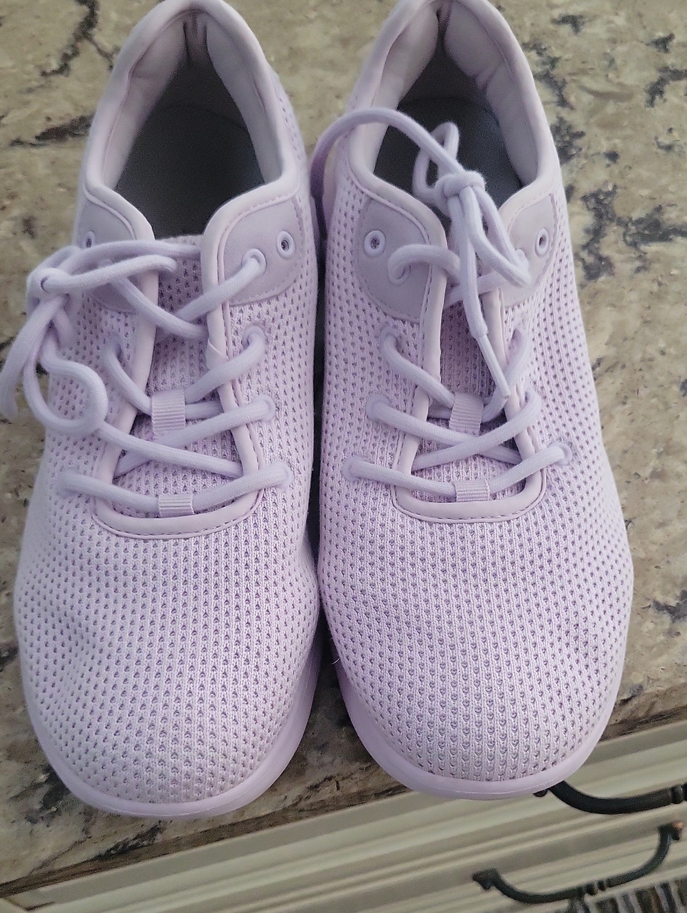 Light Purple Women's Knit Lace-Up Sneakers Size 11 FLX